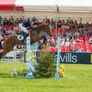 Giovanni Ugolotti of italy riding Oplitas taking part in the Show Jumping phase of the Mitsubishi Motors Horse Trials 2016