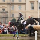 Kathryn Robinson of Canada riding Let it Bee taking part in the Cross Country phase of the Mitsubishi Motors Horse Trials 2016