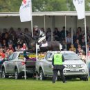 Kathryn Robinson of Canada riding Let it Bee taking part in the Cross Country phase of the Mitsubishi Motors Horse Trials 2016