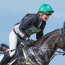 Kathryn Robinson (CAN) riding Let It Bee taking part in the cross country phase of the Barefoot Estates Burnham Market International Horse Trials