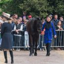Kathryn Robinson of Canada and Let it Bee taking part in the final horse inspection at the Mitsubishi Motors Horse Trials 2016