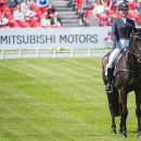 Kathryn Robinson of Canada riding Let it Bee taking part in the Dressage phase of the Mitsubishi Motors Horse Trials 2016