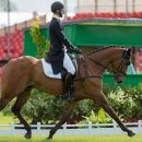 Giovanni Ugolotti (ITA) riding Stilo Kontika taking part in the dressage phase of the Mitsubishi Motors Badminton Horse trials 2015