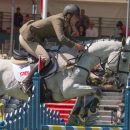 GIOVANNI UGOLOTTI (ITA) RIDING CULT REWIND IN THE SHOWJUMPING PHASE OF THE 2018 MITSUBISHI MOTORS BADMINTON HORSE TRIALS Giovanni Ugolotti & Cult Rewind, Badminton 2018, © Trevor Holt