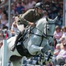 GIOVANNI UGOLOTTI (ITA) RIDING CULT REWIND IN THE SHOWJUMPING PHASE OF THE 2018 MITSUBISHI MOTORS BADMINTON HORSE TRIALS Giovanni Ugolotti & Cult Rewind, Badminton 2018, © Trevor Holt