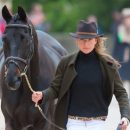 Kathryn Robinson (CAN) and Let it Bee at the first Horse Inspection of the 2017 Mitsubishi Motors Badminton Horse Trials Kathryn & Let it Bee, 2017 Mitsubishi Motors Badminton © Trevor Holt