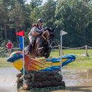 Giovanni Ugolotti (ITA) and Note Worthy taking competing in the cross country phase of the 2019 Longines FEI Eventing European Championships Giovanni Ugolotti & Note Worthy, cross country phase EU-CH Luhmuhlen © Trevor Holt