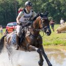Giovanni Ugolotti (ITA) and Note Worthy taking competing in the cross country phase of the 2019 Longines FEI Eventing European Championships Giovanni Ugolotti & Note Worthy, cross country phase EU-CH Luhmuhlen © Trevor Holt