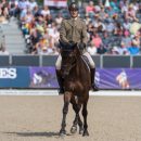 Giovanni Ugolotti (ITA) and Note Worthy taking part in the dressage phase of the 2019 Longines FEI Eventing European Championships Giovanni Ugolotti & Note Worthy, dressage phase EU-CH Luhmuhlen © Trevor Holt