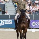 Giovanni Ugolotti (ITA) and Note Worthy taking part in the dressage phase of the 2019 Longines FEI Eventing European Championships Giovanni Ugolotti & Note Worthy, dressage phase EU-CH Luhmuhlen © Trevor Holt