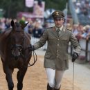 Giovanni Ugolotti (ITA) and Note Worthy taking part in the final horse inspection at the 2019 Longines FEI Eventing European Championships Giovanni Ugolotti & Note Worthy, final horse inspection EU-CH Luhmuhlen © Trevor Holt