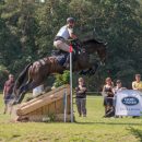 Giovanni Ugolotti (ITA) and Note Worthy taking competing in the cross country phase of the 2019 Longines FEI Eventing European Championships Giovanni Ugolotti & Note Worthy, cross country phase EU-CH Luhmuhlen © Trevor Holt